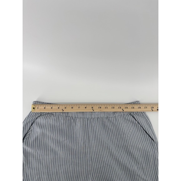 Marine Layer Women Pants L Striped Tencel Pull On Pockets Stretch Momcore Lounge - Picture 6 of 10